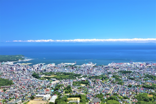 天狗山から見た小樽市街